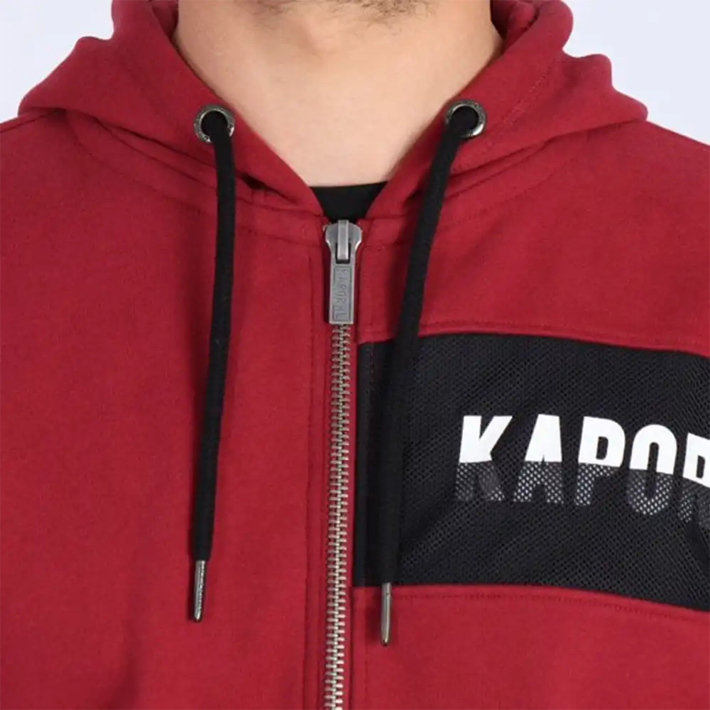 hoodie zippé olive cognac